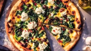 Broccoli Rabe & Olive Pizza: Your New Dinner Favorite 1 Broccoli Rabe & Olive Pizza: Your New Dinner Favorite - Broccoli Rabe Pizza midia