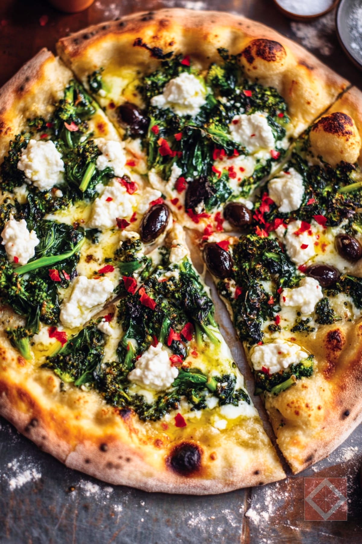 8 Pizza & Savory Pie Dinners That Totally Hold Up at the Table 3 8 Pizza & Savory Pie Dinners That Totally Hold Up at the Table - Broccoli Rabe Pizza pin 1 midia