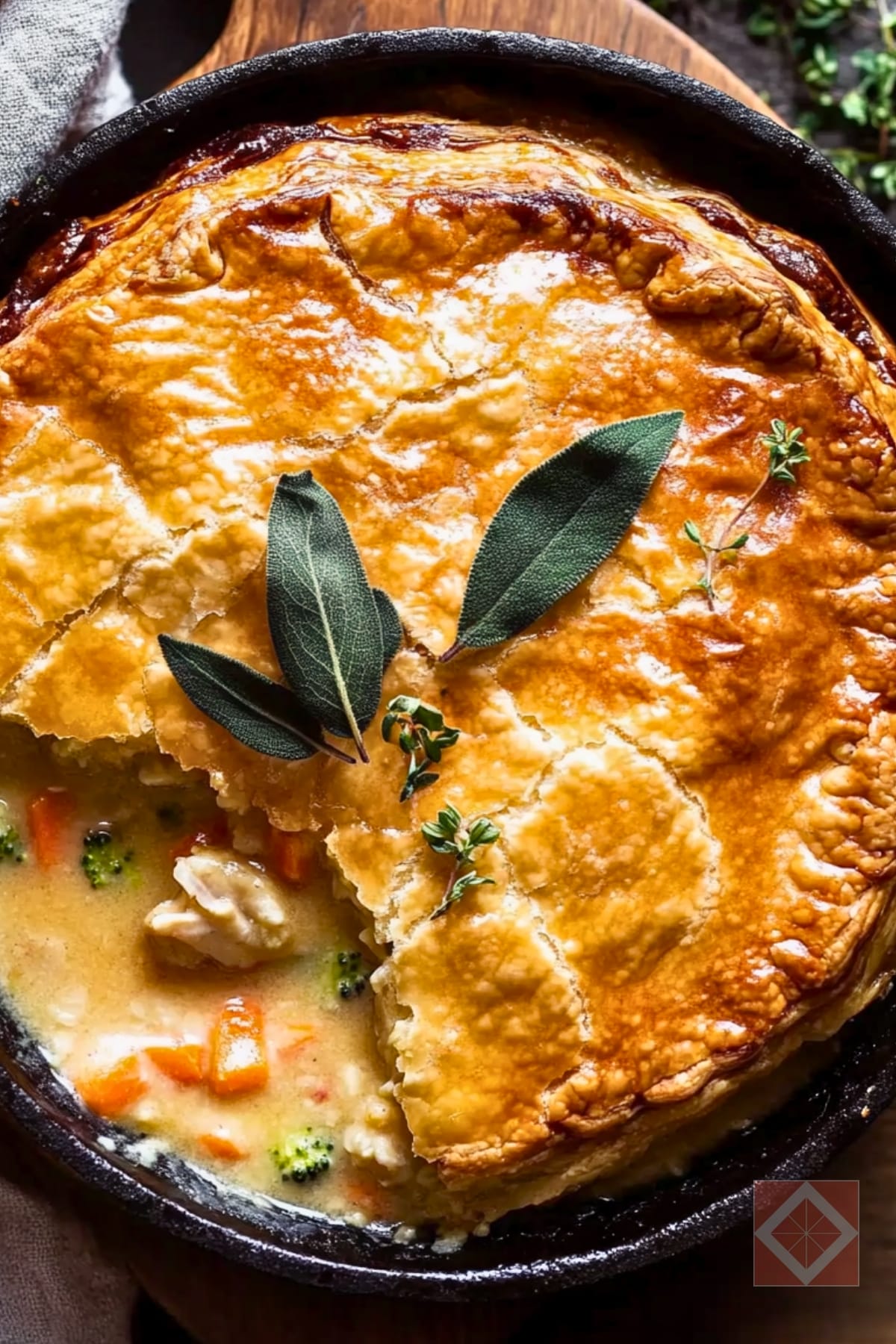 How to Make the Perfect Sage-Butter Chicken Pot Pie 5 How to Make the Perfect Sage-Butter Chicken Pot Pie - Browned Sage Butter Chicken pin 3 midia