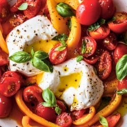Creamy Burrata Recipe for Easy Mediterranean-Inspired Food 4 Creamy Burrata Recipe for Easy Mediterranean-Inspired Food - Burrata with Peperonata and Tomatoes midia