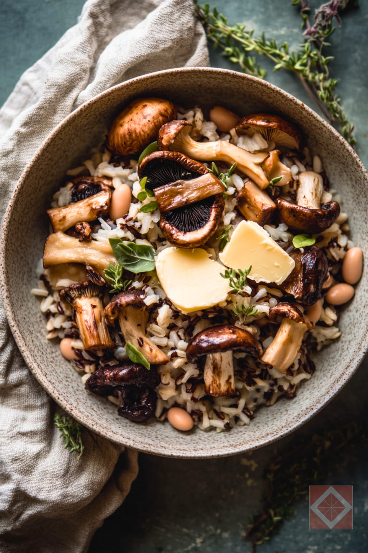 The Easiest Way to Make Herby Buttered Mushrooms & Rice 4 The Easiest Way to Make Herby Buttered Mushrooms & Rice - Buttered Mushroom and Rice pin 3 midia