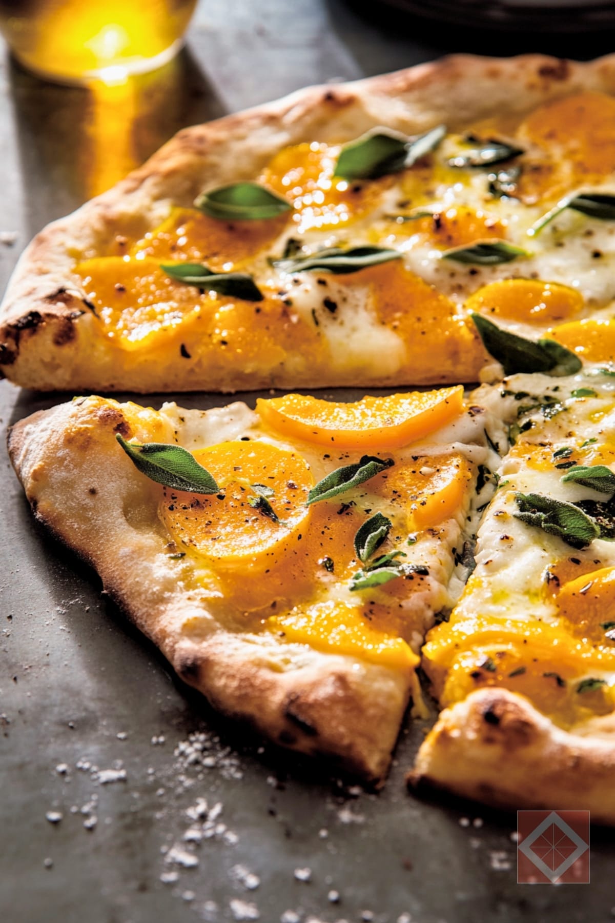 Bold Flavors of Sage & Butternut Squash in Every Pizza Slice 4 Bold Flavors of Sage & Butternut Squash in Every Pizza Slice - Butternut Squash Pizza pin 2 midia