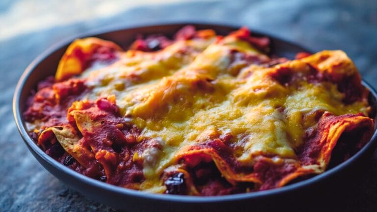 Easy Cheesy Seitan Enchiladas for Dinner 1 Easy Cheesy Seitan Enchiladas for Dinner - Cheesy Seitan Enchiladas midia