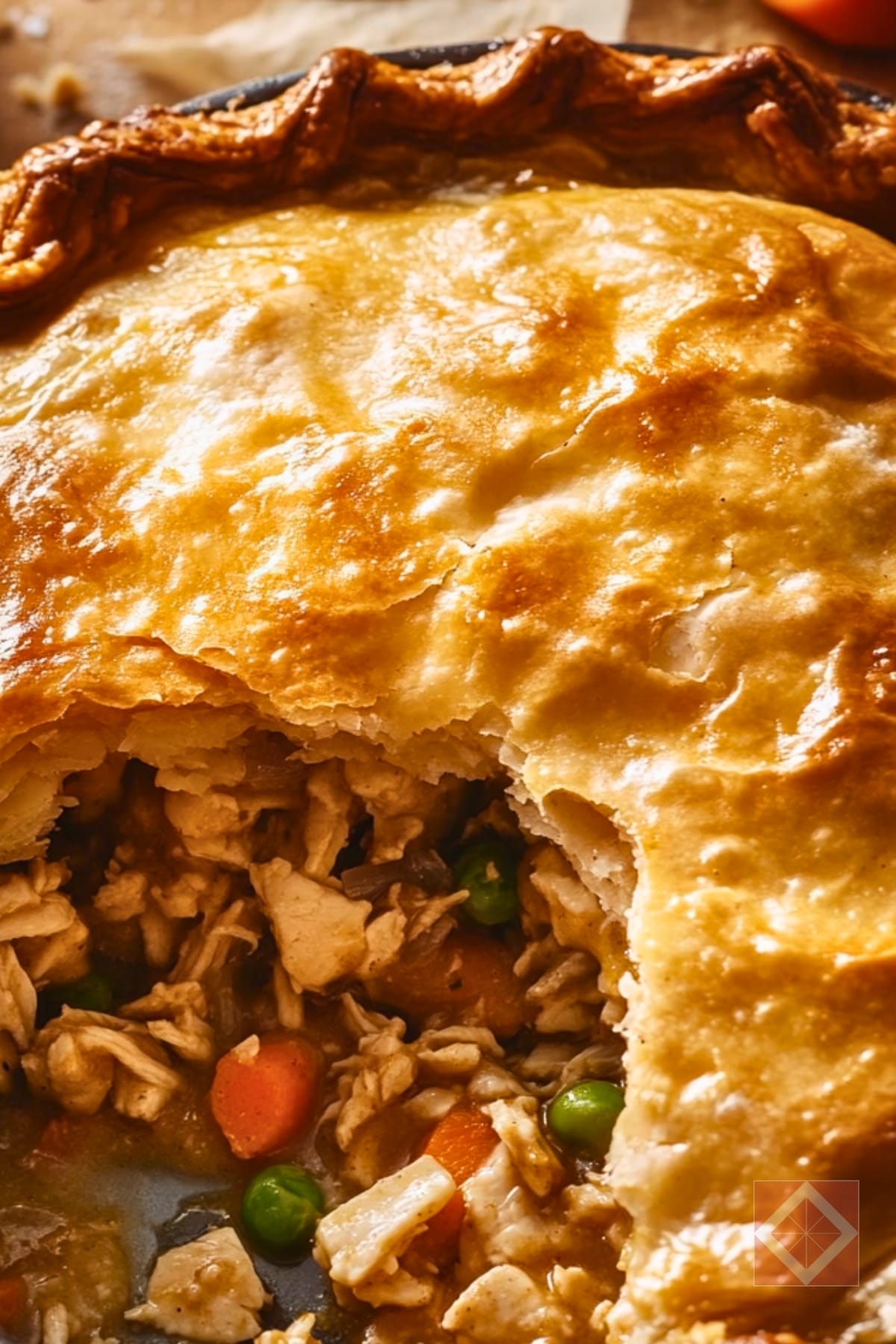 18 Easy Meat & Seafood Dinners That Are Big on Flavor, Not Effort 2 18 Easy Meat & Seafood Dinners That Are Big on Flavor, Not Effort - Chicken Pot Pie pin 1 midia