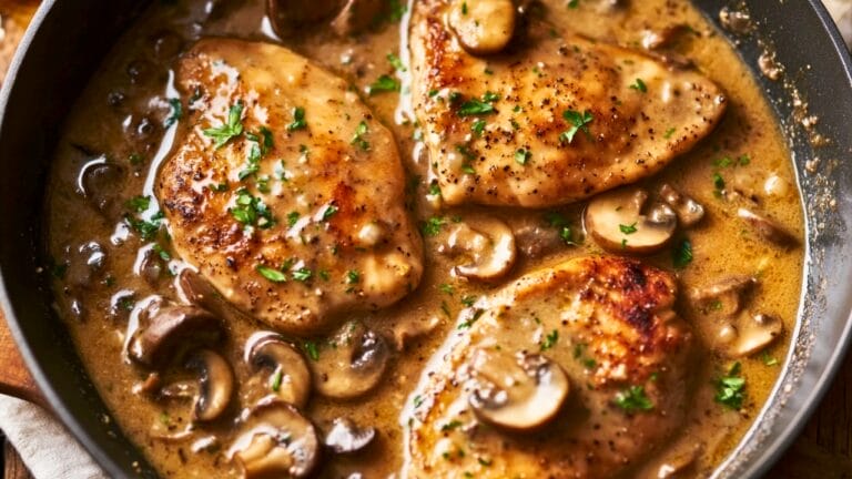 Easy Chicken in Mushroom Wine Sauce (Fancy Without the Fuss) 5 Easy Chicken in Mushroom Wine Sauce (Fancy Without the Fuss) - Chicken in Mushroom Wine Sauce Recipe midia