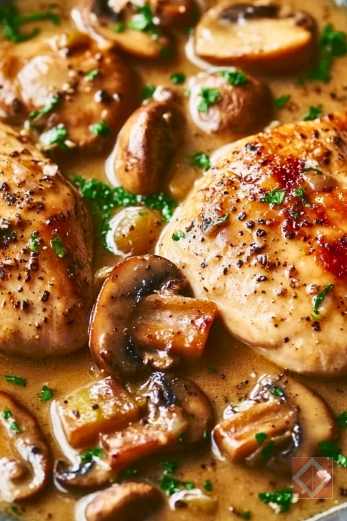 Easy Chicken in Mushroom Wine Sauce (Fancy Without the Fuss) 4 Easy Chicken in Mushroom Wine Sauce (Fancy Without the Fuss) - Chicken in Mushroom Wine Sauce Recipe pin 2 midia
