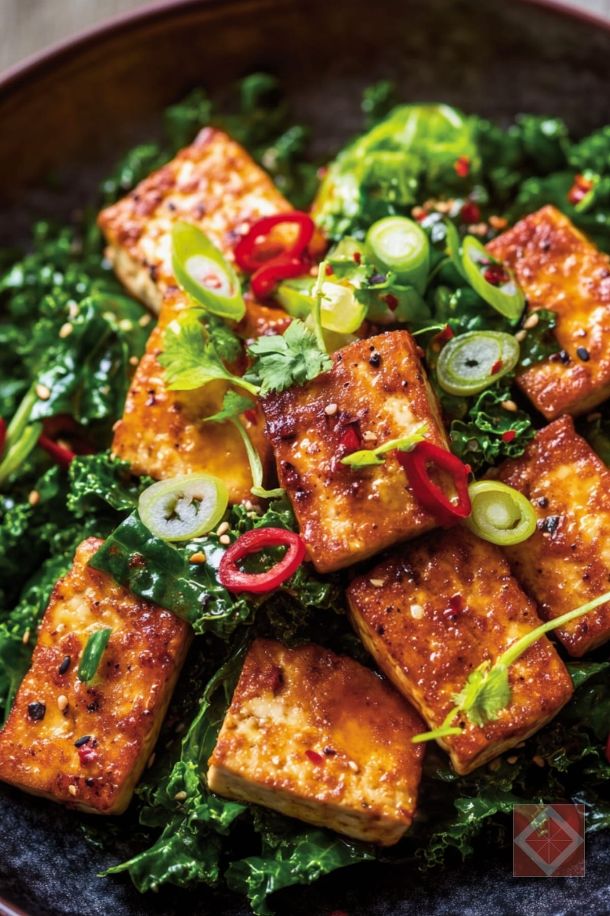 Make Dinner Easy with This Chile & Ginger-Fried Tofu Salad 4 Make Dinner Easy with This Chile & Ginger-Fried Tofu Salad - Chile and Ginger Fried Tofu pin 2 midia