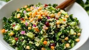 Healthy Anti-Inflammation Kale & Quinoa Salad 1 Healthy Anti-Inflammation Kale & Quinoa Salad - Chopped Kale Salad midia