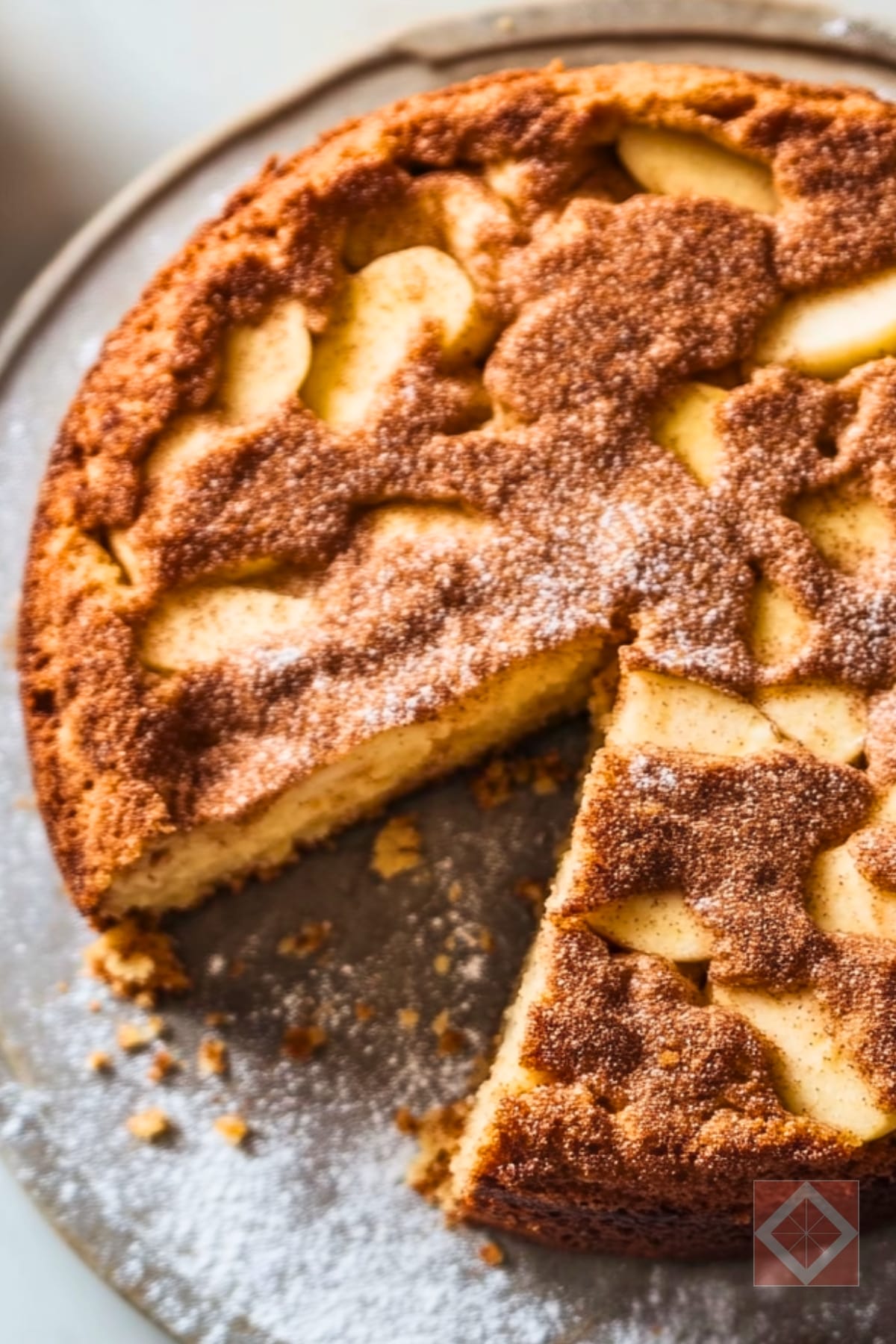 How to Make a Moist & Tender Cinnamon Apple Cake 4 How to Make a Moist & Tender Cinnamon Apple Cake - Cinnamon Apple Cake pin 2 midia