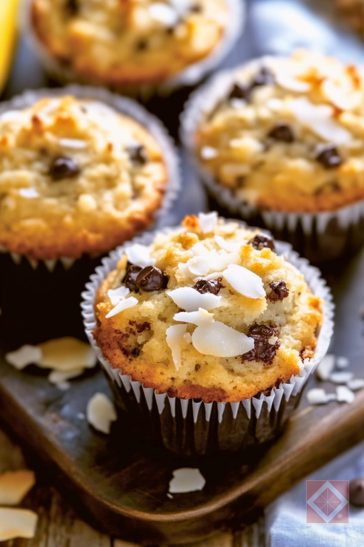 Must-Try Easy Coconut-Banana Muffins Recipe 4 Must-Try Easy Coconut-Banana Muffins Recipe - Coconut Banana Muffins pin 2 midia