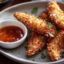 Perfectly Crispy Chicken Strips with Coconut Coating 6 Perfectly Crispy Chicken Strips with Coconut Coating - Coconut Chicken Strips midia