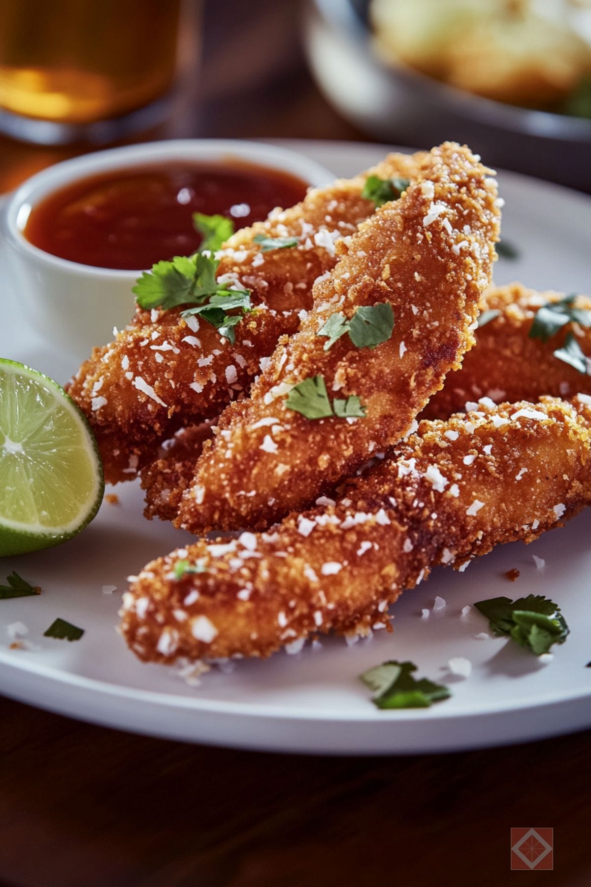 Perfectly Crispy Chicken Strips with Coconut Coating 4 Perfectly Crispy Chicken Strips with Coconut Coating - Coconut Chicken Strips pin 2 midia