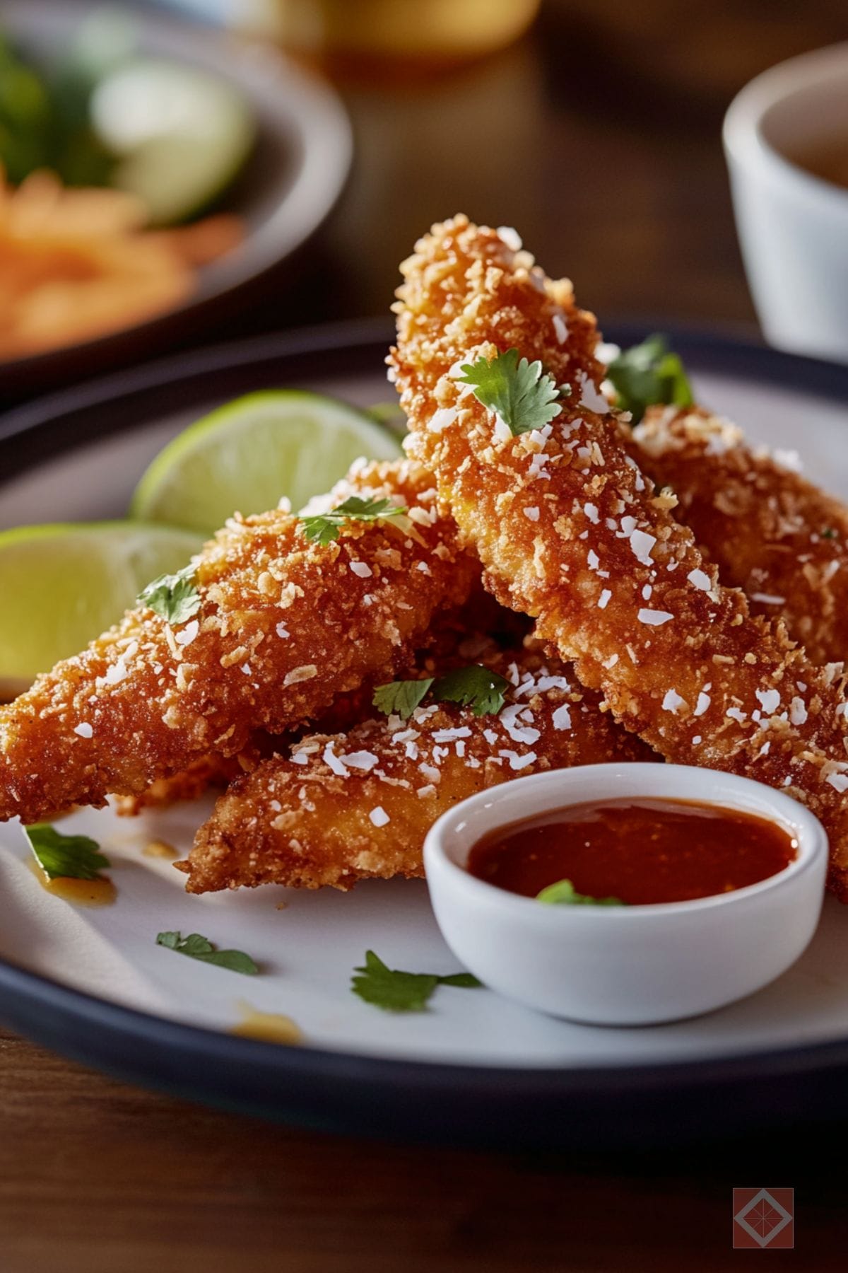 Perfectly Crispy Chicken Strips with Coconut Coating 5 Perfectly Crispy Chicken Strips with Coconut Coating - Coconut Chicken Strips pin 3 midia