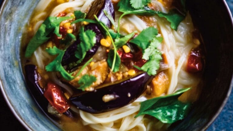 The Best Coconut Rice Noodles with Eggplant for Dinner 9 The Best Coconut Rice Noodles with Eggplant for Dinner - Coconut Rice Noodles midia