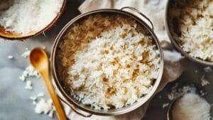 Fluffy Coconut Rice for Healthy Food Lovers 1 Fluffy Coconut Rice for Healthy Food Lovers - Coconut Rice midia 1