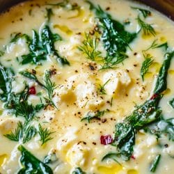 Bright & Creamy Avgolemono Soup with Fresh Greens 4 Bright & Creamy Avgolemono Soup with Fresh Greens - Creamy Avgolemono Soup midia 1