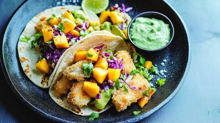 Anti-Inflammation Crispy Fish Tacos with Mango Salsa 3 Anti-Inflammation Crispy Fish Tacos with Mango Salsa - Crispy Fish Tacos with Mango Salsa midia