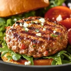 Easy Crispy Skillet Turkey Burgers with Tomato-Feta Salad One-Pot Recipe 5 Easy Crispy Skillet Turkey Burgers with Tomato-Feta Salad One-Pot Recipe - Crispy Skillet Turkey Burgers with Tomato Feta Salad