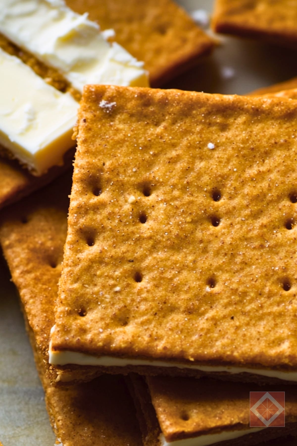 Easy Whole Wheat Graham Crackers - Crispy Whole Wheat Graham Crackers pin 1 midia