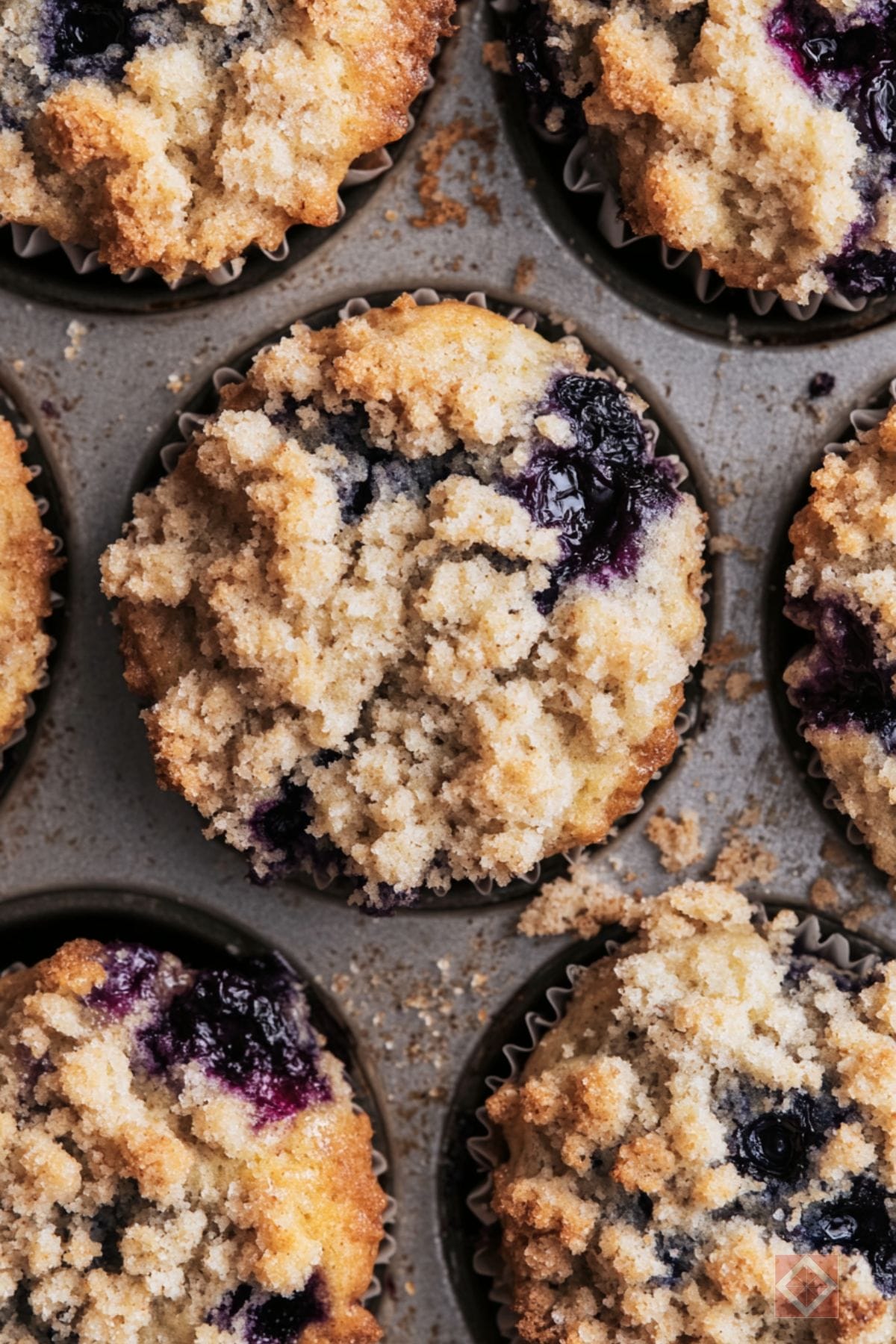 Crumbly Blueberry Muffins That Melt in Your Mouth 4 Crumbly Blueberry Muffins That Melt in Your Mouth - Crumbly Blueberry Muffins pin 2 midia