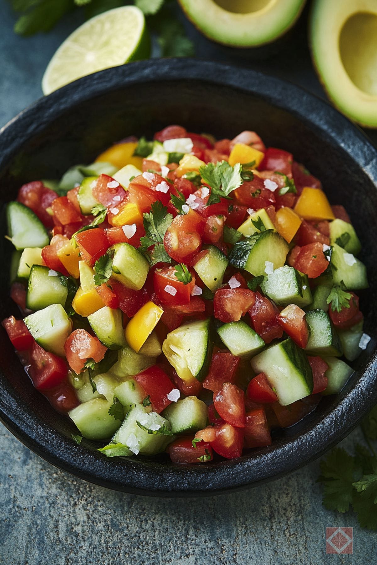 Brighten Your Meal with Cucumber Pico de Gallo 4 Brighten Your Meal with Cucumber Pico de Gallo - Cucumber Pico de Gallo pin 2 midia
