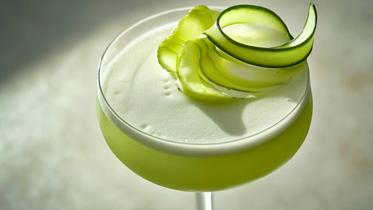 Cool, Crisp & Citrusy: The Ultimate Sake Cocktail 1 Cool, Crisp & Citrusy: The Ultimate Sake Cocktail - Cucumber Sake Sour Cocktail midia