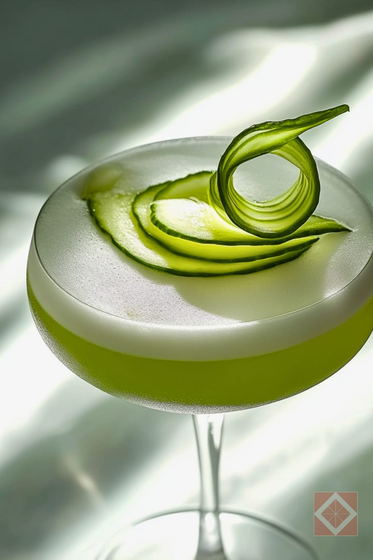 12 Spritzer, Wine & Sake Cocktails That Feel High-End But Take Almost No Effort 12 12 Spritzer, Wine & Sake Cocktails That Feel High-End But Take Almost No Effort - Cucumber Sake Sour Cocktail pin 1 midia