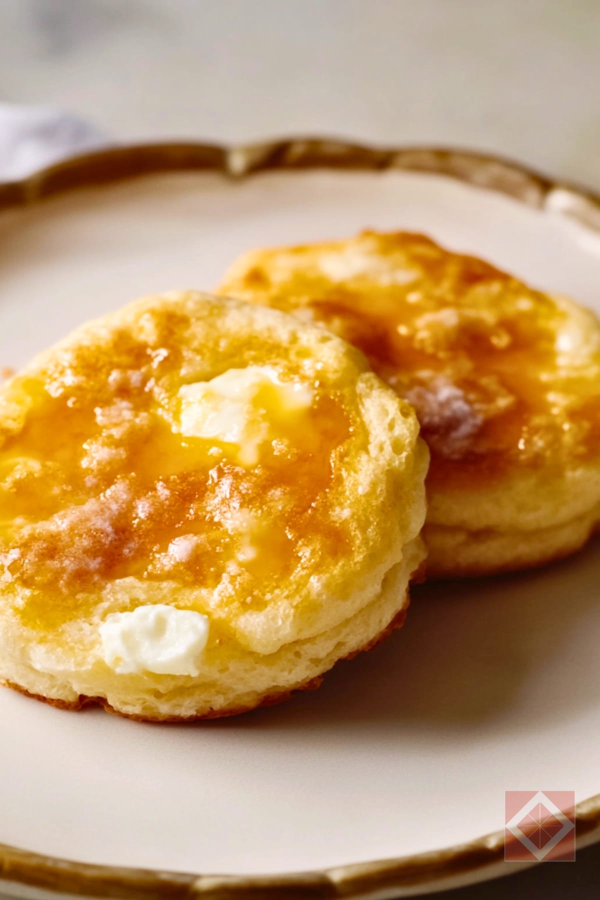 Fluffy No-Knead English Muffins Made Simple 3 Fluffy No-Knead English Muffins Made Simple - English Muffins pin 1 midia