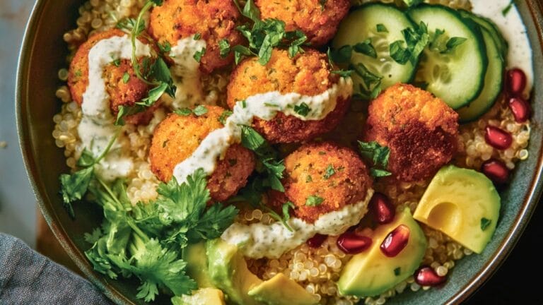 Flavor-Packed Falafel Bowl with Avocado & Fresh Veggies 4 Flavor-Packed Falafel Bowl with Avocado & Fresh Veggies - Falafel Bowl midia