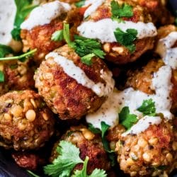 Tahini-Drizzled Farro-Lentil Balls for a Healthy Dinner 4 Tahini-Drizzled Farro-Lentil Balls for a Healthy Dinner - Farro Lentil Balls midia