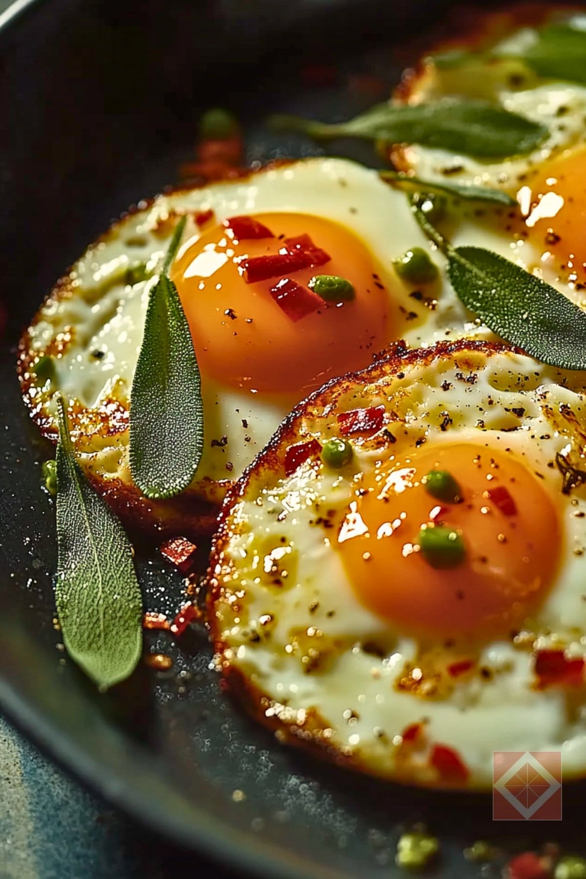 Crispy Fried Egg Dinner Recipe with a Flavorful Mediterranean Flair 2 Crispy Fried Egg Dinner Recipe with a Flavorful Mediterranean Flair - Fried eggs pin 1 midia