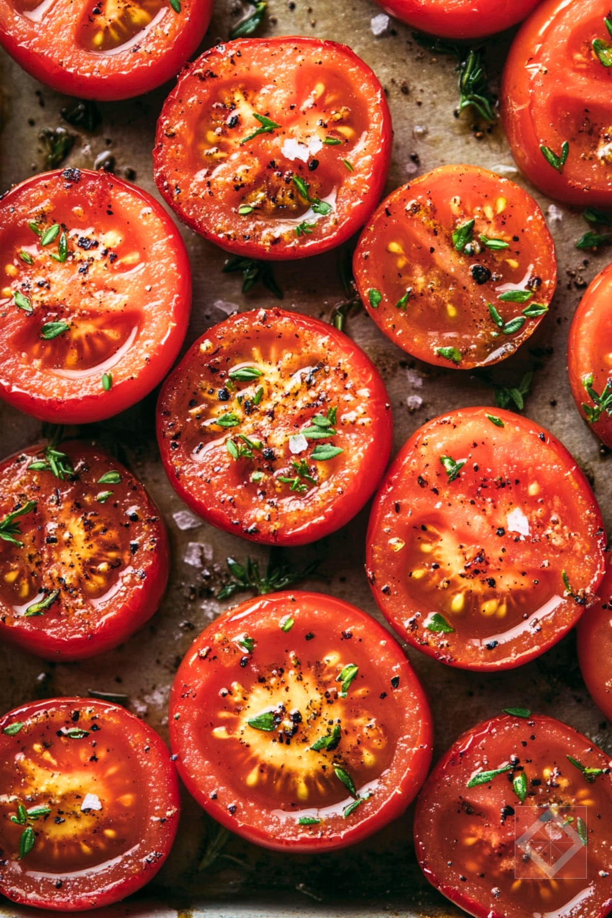 Roasted Tomatoes with Garlic That's Bursting with Flavor 4 Roasted Tomatoes with Garlic That's Bursting with Flavor - Garlic Herb Roasted Tomatoes pin 2 midia