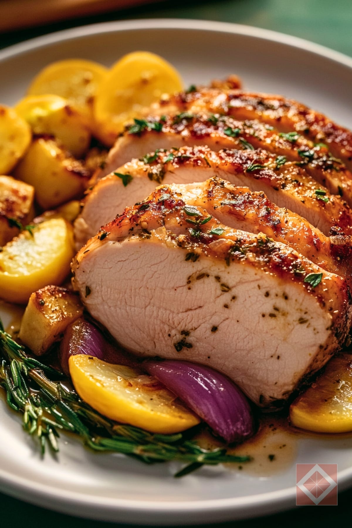 14 High-Protein Meat Recipes That Are Actually Healthy (And Crazy Delicious!) 14 14 High-Protein Meat Recipes That Are Actually Healthy (And Crazy Delicious!) - Garlic Rosemary Turkey Breast pin 1 midia