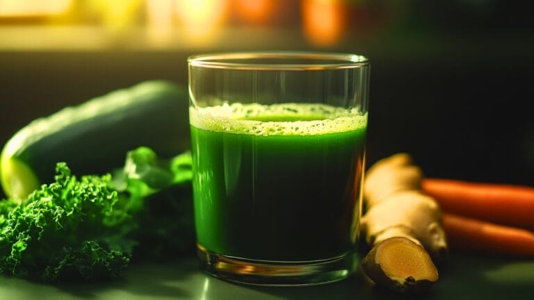 Ginger Green Juice for Energy, Digestion & That Wake-Up Kick 3 Ginger Green Juice for Energy, Digestion & That Wake-Up Kick - Ginger Green Blend Juice midia