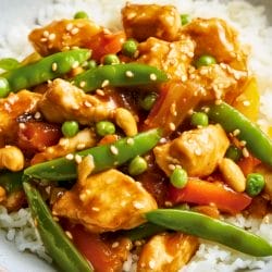 Perfect Ginger Cashew Chicken & Snap Peas Stir-Fry 5 Perfect Ginger Cashew Chicken & Snap Peas Stir-Fry - Gingered Cashew Chicken with Sugar Snap Peas midia