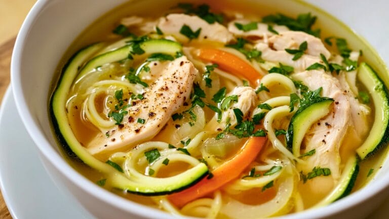 Immune-Boosting Golden Chicken Zoodle Soup Recipe 3 Immune-Boosting Golden Chicken Zoodle Soup Recipe - Golden Chicken Zoodle Soup midia