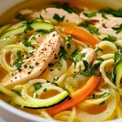 Immune-Boosting Golden Chicken Zoodle Soup Recipe 5 Immune-Boosting Golden Chicken Zoodle Soup Recipe - Golden Chicken Zoodle Soup midia