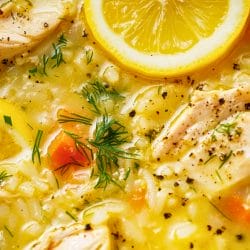 Simple Greek Chicken & Rice Soup One Pot Recipe for Meal Prep 5 Simple Greek Chicken & Rice Soup One Pot Recipe for Meal Prep - Greek Chicken and Rice Soup midia