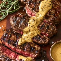 Grilled Steak with Mustard-Pepper Sauce (So Good, You Might Never Order Out Again) 5 Grilled Steak with Mustard-Pepper Sauce (So Good, You Might Never Order Out Again) - Grilled Steak Recipe with Mustard Pepper Sauce midia