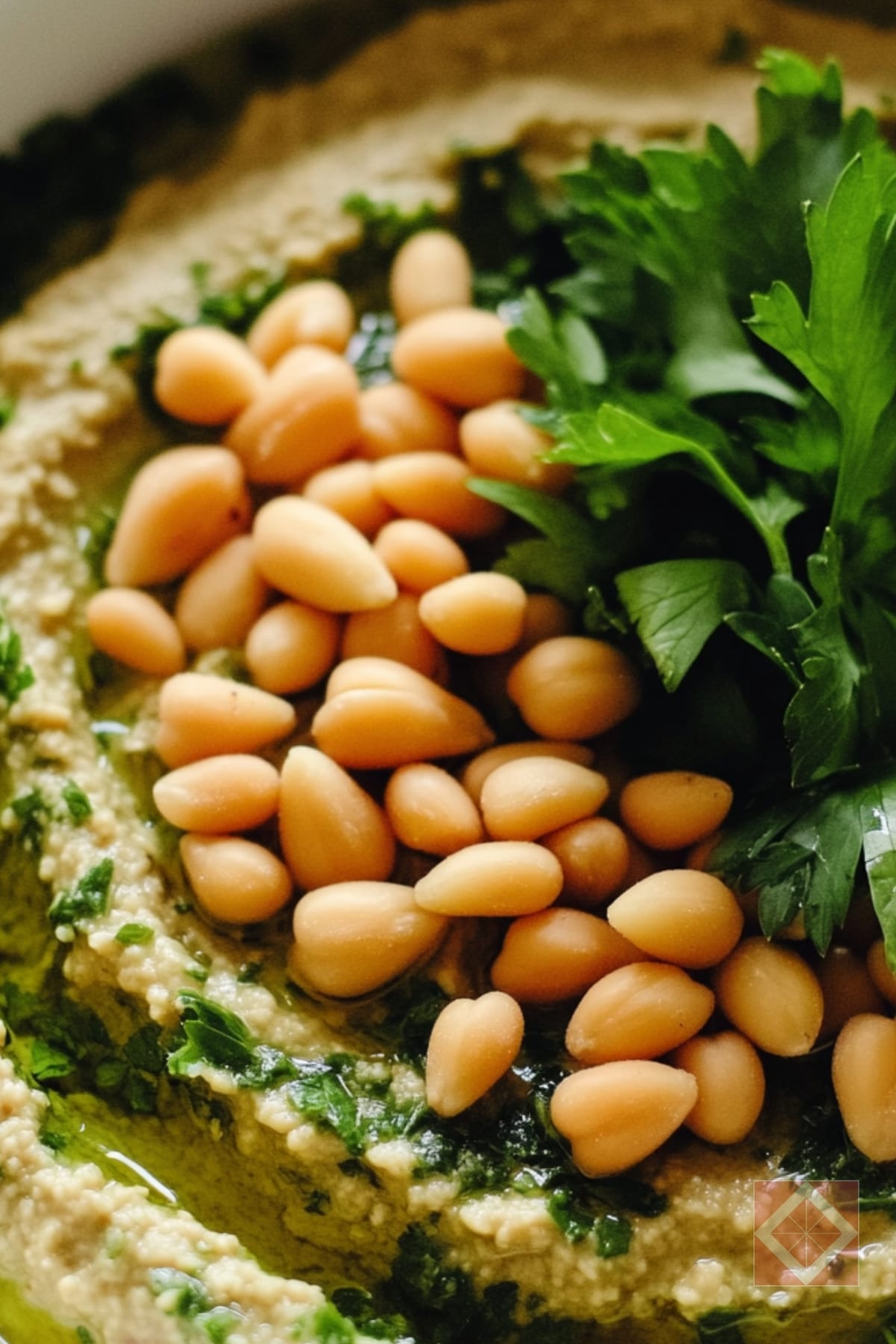 Hummus Recipe to Boost Your Anti-Inflammatory Diet 3 Hummus Recipe to Boost Your Anti-Inflammatory Diet - Hummus with Pine Nuts and Parsley pin 2 midia