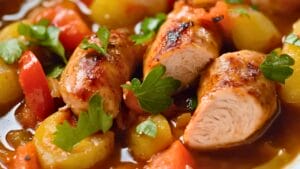 Easy Italian Braised Chicken Sausage Slow Cooker Recipe for Meal Prep 1 Easy Italian Braised Chicken Sausage Slow Cooker Recipe for Meal Prep - Italian Braised Chicken Sausages midia