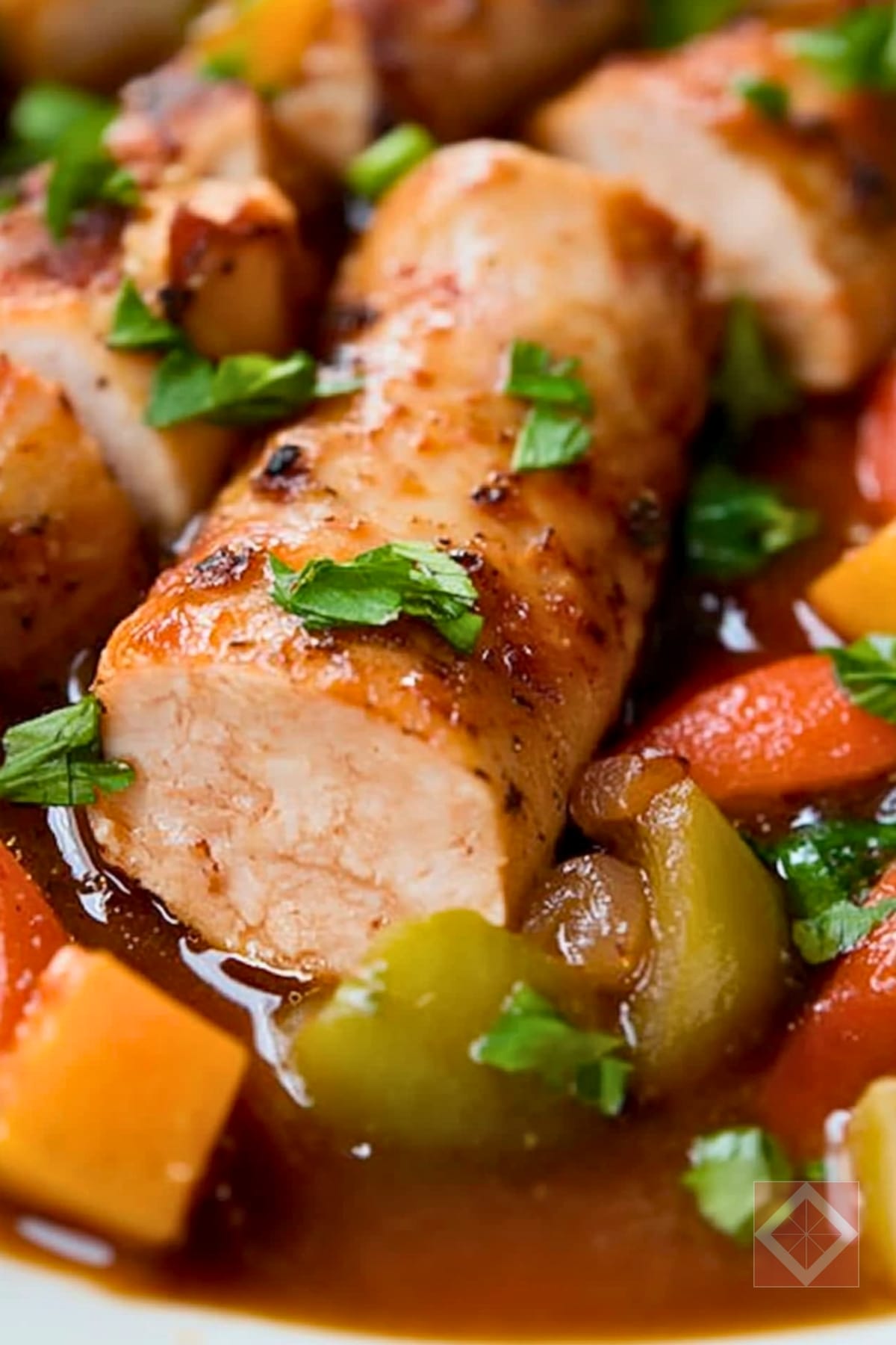 Easy Italian Braised Chicken Sausage Slow Cooker Recipe for Meal Prep 3 Easy Italian Braised Chicken Sausage Slow Cooker Recipe for Meal Prep - Italian Braised Chicken Sausages pin 2 midia