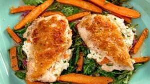 Easy Lemon-Goat Cheese Stuffed Chicken Breasts with Carrots One-Pot Recipe 1 Easy Lemon-Goat Cheese Stuffed Chicken Breasts with Carrots One-Pot Recipe - Lemon Goat Cheese Stuffed Chicken Breasts with Carrots midia