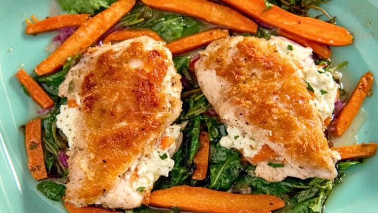 Easy Lemon-Goat Cheese Stuffed Chicken Breasts with Carrots One-Pot Recipe 3 Easy Lemon-Goat Cheese Stuffed Chicken Breasts with Carrots One-Pot Recipe - Lemon Goat Cheese Stuffed Chicken Breasts with Carrots midia