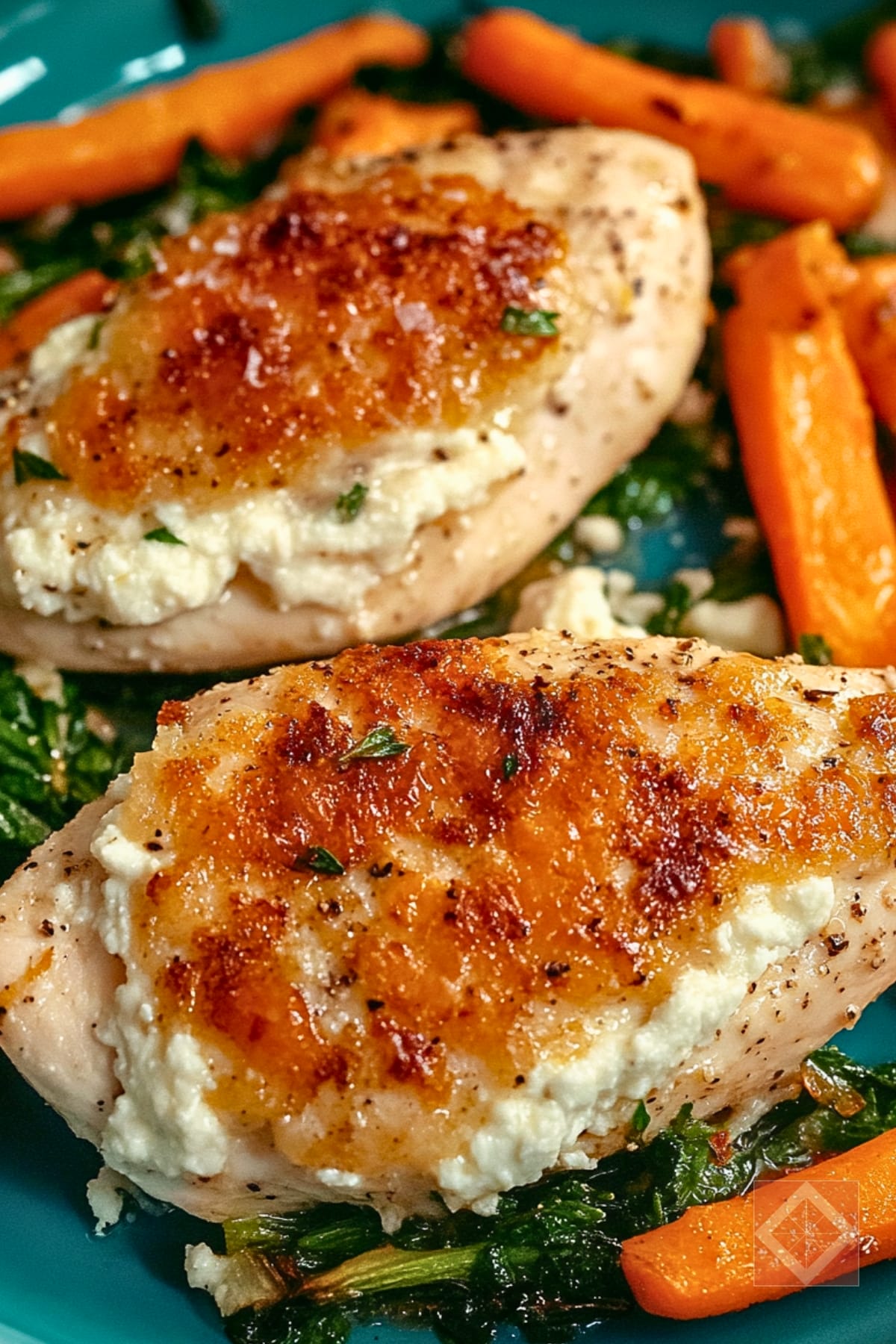 Easy Lemon-Goat Cheese Stuffed Chicken Breasts with Carrots One-Pot Recipe 4 Easy Lemon-Goat Cheese Stuffed Chicken Breasts with Carrots One-Pot Recipe - Lemon Goat Cheese Stuffed Chicken Breasts with Carrots pin 2 midia