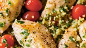 Simple Lemon-Oregano Chicken with Warm Tabbouleh for Dinner 1 Simple Lemon-Oregano Chicken with Warm Tabbouleh for Dinner - Lemon Oregano Chicken with Warm Tabbouleh midia