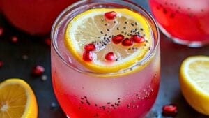 Light & Bubbly Lemon Pomegranate Spritzer 1 Light & Bubbly Lemon Pomegranate Spritzer - Lemon Pomegranate Spritzer midia
