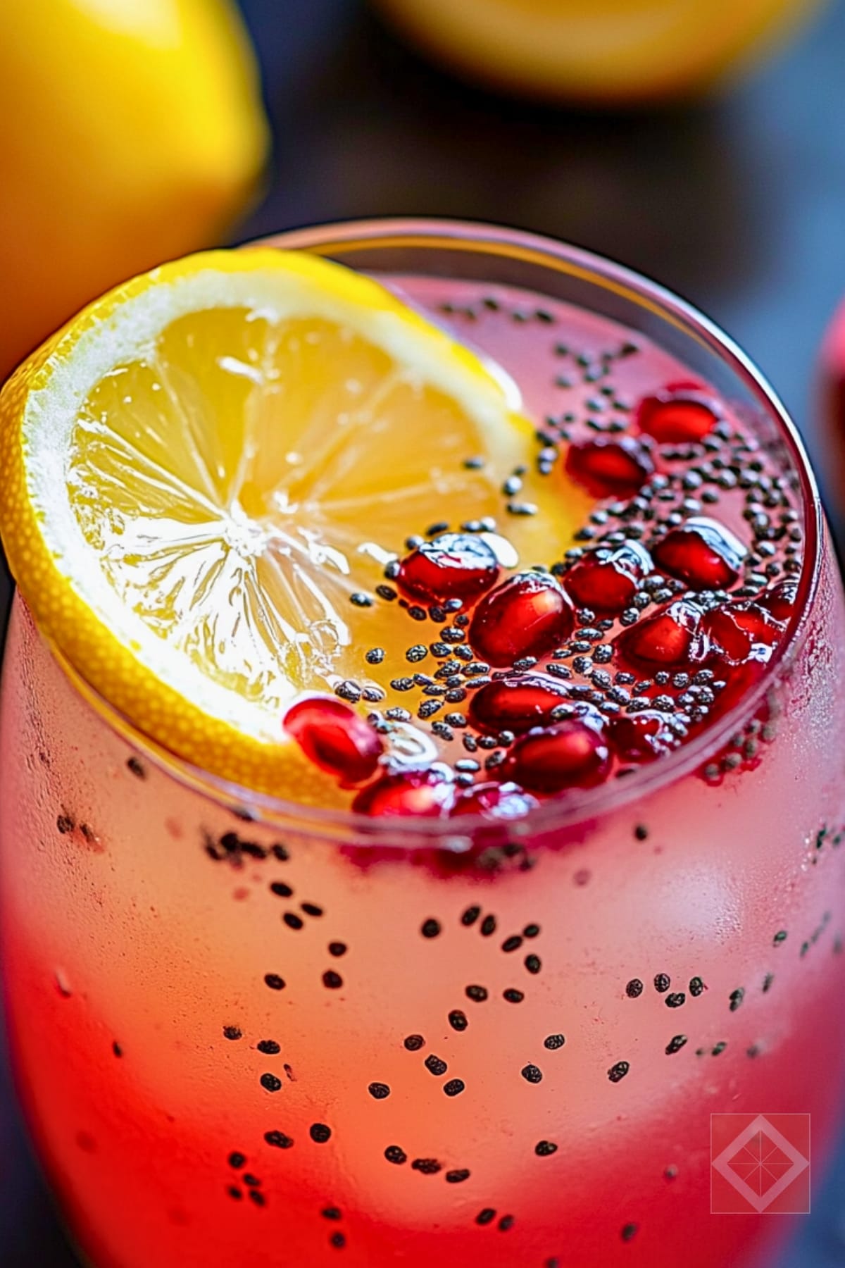 21 Refreshing Mocktail Recipes to Transform Your Gatherings 17 21 Refreshing Mocktail Recipes to Transform Your Gatherings - Lemon Pomegranate Spritzer pin 1 midia