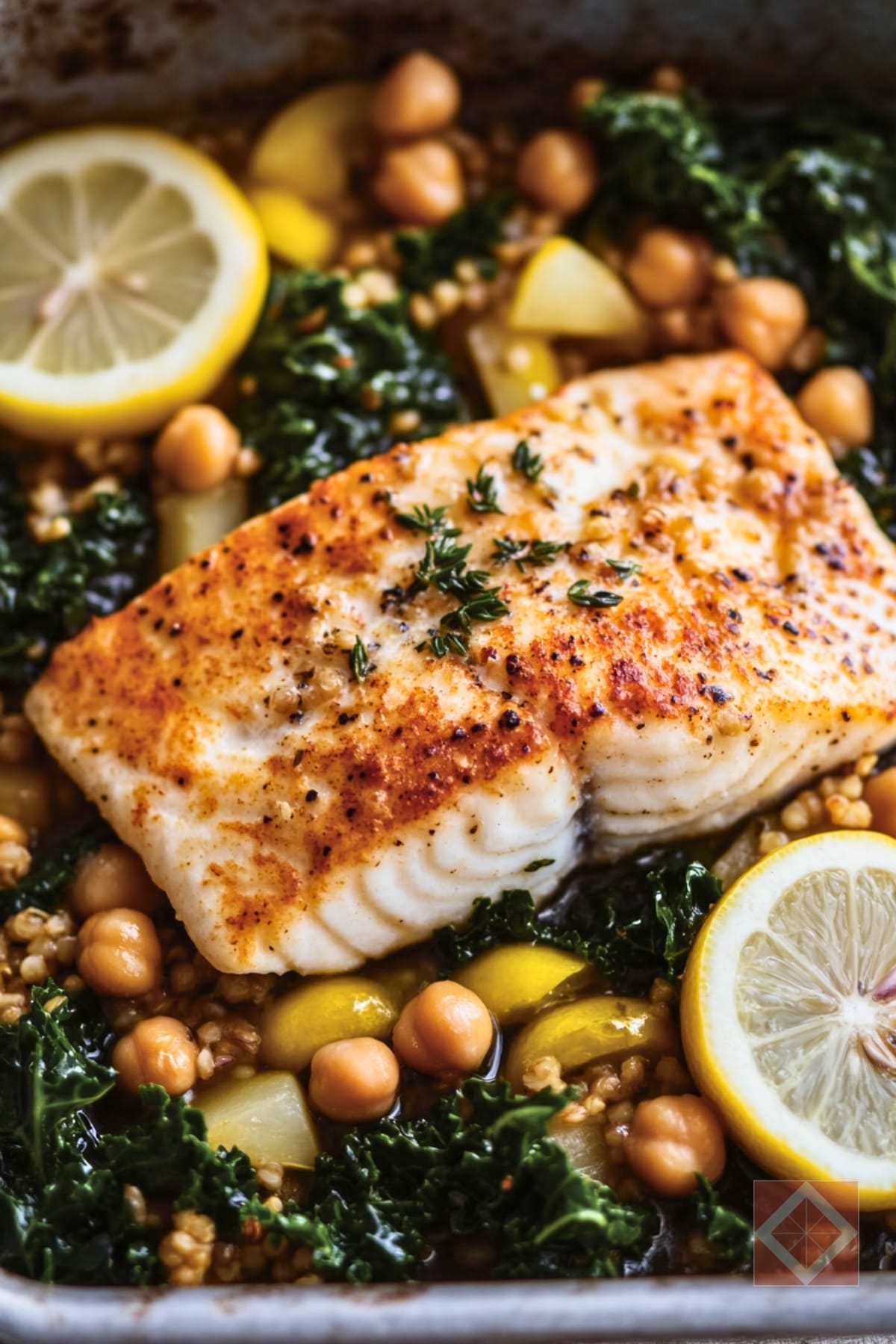 Easy Lemony Halibut Recipe for a Mediterranean Dinner 4 Easy Lemony Halibut Recipe for a Mediterranean Dinner - Lemony Halibut pin 2 midia