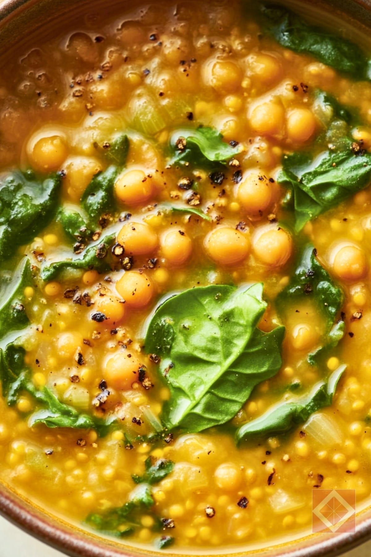 Protein-Packed Lemony Lentil & Chickpea Soup Recipe - Lemony Lentil and Chickpea Soup pin 1 midia